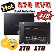 4TB Solid State Disk 870 Evo SSD 250GB 500GB 1TB 2TB ภายใน Hdd Hard Drive สำหรับ Sata3 2.5นิ้วแล็ปท็อปเดสก์ท็อป Pc Mlc ดิสโก้ Duro