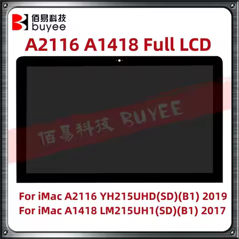 Original New 21.5" 4K LCD Assembly For iMac A2116 YH215UHD(SD)(B1) 2019 For iMac A1418 LM215UH1(SD)(