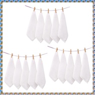 21PCS Towels Cotton White Superior Hotel Quality Soft Face Hand Towels 30X30cm