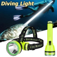 Diving Head Lamp/Diving Flashlight Led Rechargeable Waterproof Strong Light Diving Headlamp Light