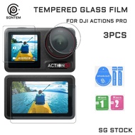 {SG Seller} DJI OSMO Action 5 Pro Accessories Tempered Glass Screen Protector with Clean Wipe Applia