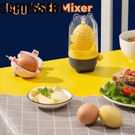 SCHIESSER1 Manual Egg Yolk Mixer, Hand Pull Design Built-in Silicone Pad Egg Scrambler, Creative Car