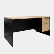 โต๊ะทํางาน ลิ้นชักซ้าย-ขวา ขนาด 1.5 ม. ไอคอนิค PLD-1502