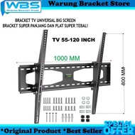 Universal Wall TV Bracket BIG Screen 65 - 120 Inch Imported TV Bracket/ RBT120 Super Thick & Strong 