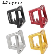 Litepro Pig Nose Pannier Folding Bike Front Shelf Mount Carrier Split Bicycle Block Bracket Bag Racks Parts For Brompton