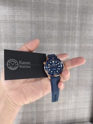 ❤️極好狀態 罕有品 公價$245300 18k玫瑰金 透明玻璃錶底  自動上鏈 ✅證書 ✅盒 OMEGA 21062422003001