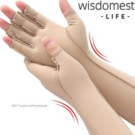 WISDOMEST1 Compression Glove, Breathable Elastic Arm Compression Sleeve, Universal Soft Flexible Fin