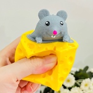 Kids Toy Cheese Mouse Squeeze Pop it Squishy