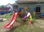 JUMBO GARDEN SWING AYUNAN BESI GALVANIS TAMAN PLAYGROUND OUTDOOR FLEXIBLE SWING ARENA BERMAIN PEROSO