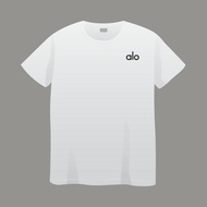 Distro T-shirts for Men and Women with White ALO Screen Printing Motif