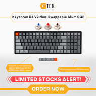 Keychron K4 V2 Non-Swappable Aluminum Frame RGB Backlight Gateron G Pro Wireless Mechanical Keyboard