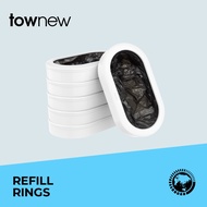 Townew Smart Trash Bin T3 Refill Rings [6 Rings/ Box, Integrated Design, Easy Install, PP Material]