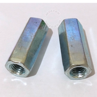 LONG NUT M8 / MUR PANJANG /LONGNUT MUR PANJANG GALVANIS MURAH M8 PUTIH