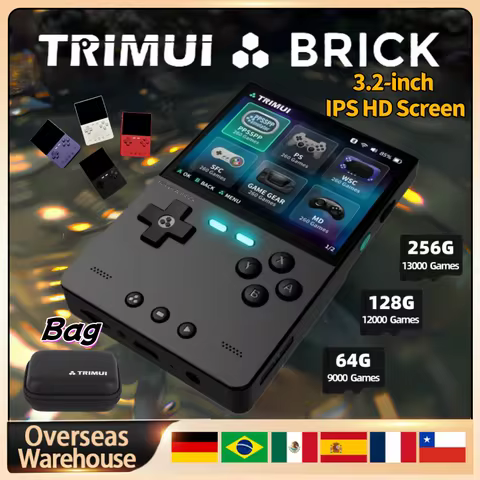 TRIMUI BRICK Retro Handheld Game Console Portable Video Player Open Source Linux System 3.2 Inch Pal