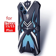 [JLK] Aluminum Bumper Cover for iPhone 13 14 15 Pro Max iphone14 plus Shockproof Heavy Duty Armor Me
