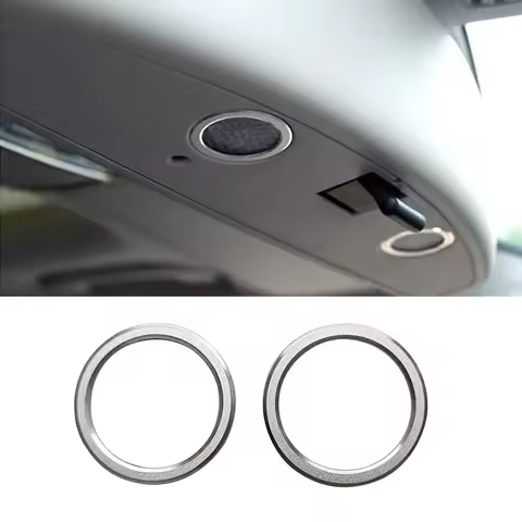 2PCS Interior Mirror Light Trim For Mercedes Benz W203 W211 W212 A B C E CLA GLA GLK ML GL Class Chr