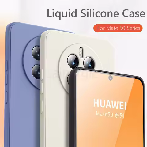 For Huawei Mate 50 Pro Case Liquid Silicone Soft Cover For Huawei Mate 60 Pro Mate50 Pro Mate 40 Pro