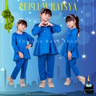 [Royal Blue] FORTUNA Peplum Raisya Saiz 1y 2y 3y