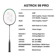 Racket Yonex Astrox 99 Pro (3rd Gen) 4UG5 Unstrung Badminton Racquet Frame - Black/Green