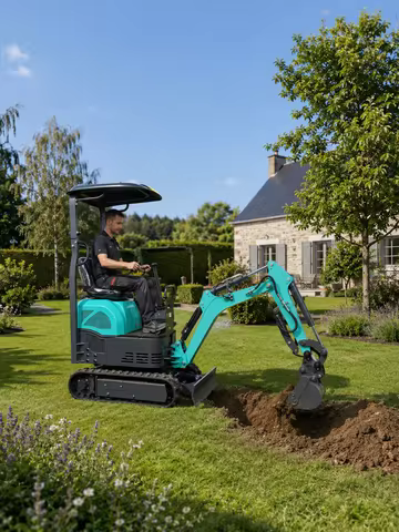 Custom 0.6 Ton Mini Excavator Euro 5 CE Certified Compact Hydraulic Crawler Digger Machine