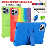 for Vipro Android Tab 8 8.0 inch Case Super Shockproof Soft Silicone Protective Case Stand Cover Vip