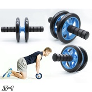Mag# Set olahraga otot perut Abs roller Double wheel roller Alat gym
