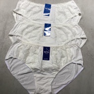 Set 5 Quần Lót Nữ Cạp Cao Chất Cotton Phối Ren Form Đại Bigsize 47kg Đến 100kg Co Giãn Thấm Hút Nội