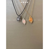Designed Sun Moon Star Spliced Pendant Necklace, Fashion Matching Couple Neck Chain, Exquisite Frien