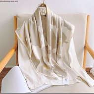 Aibins Group D-90CM (35.4inch)RM9.18/1pcs Ladies Twill Tudung Bawal Elegent Large Quare Imitated Sil