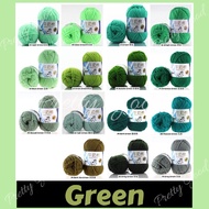 5ply Local Ready Stock Milk Cotton Knitting Yarn Knit Benang Kait 50g (Green Hijau)