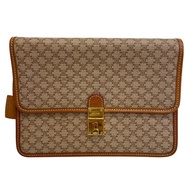 【二手】 CELINE手拿包 Macadam 第二款包包手拿包男女通用ブラウン