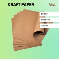 Printable Kraft Paper / Brown Paper / 80gsm A4 size