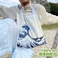 LOQI 葛飾北齋 神奈川浪花 環保春捲包購物袋（無扣帶、無暗袋）回收材質 HOWAR