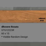 Roman Granit motif kayu dRovere Rosato uk 60x15 (matt)