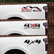 4X4 Car Sticker Four-wheel Drive Logo Sticker Pickup Truck Container 4 by 4 Rear Trunk Ruiqi 6 Great