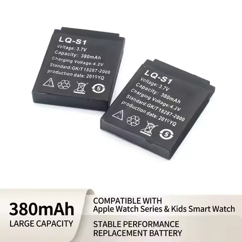 PURFIELD 380mAh LQ-S1 3.7V Lithium Rechargeable Smart Watch Battery For QW09 W8 Universal Smart Watc