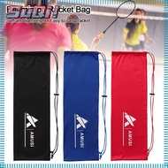 SUQI Racket Drawstring Bags, Thick Portable Badminton Racket Bag, Badminton Accessories Velvet Racquet Protective Cover Badminton Racket