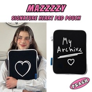 🇰🇷 Mazzzzy - Signature Heart Pad Pouch Tablet Cover for iPad Air / iPad Pro