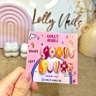 False nails~press on nails cute~fake nails~mory nails contents 10 pcs