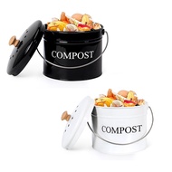 Kitchen Compost Bin for Kitchen Countertop 1Gallon Compost Bucket for Kitchen with Lid