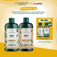 Combo Dầu Gội Ginger Scalp Care Shampoo 400ml & Dầu Xả Ginger Scalp Care Conditioner 400ML The Body