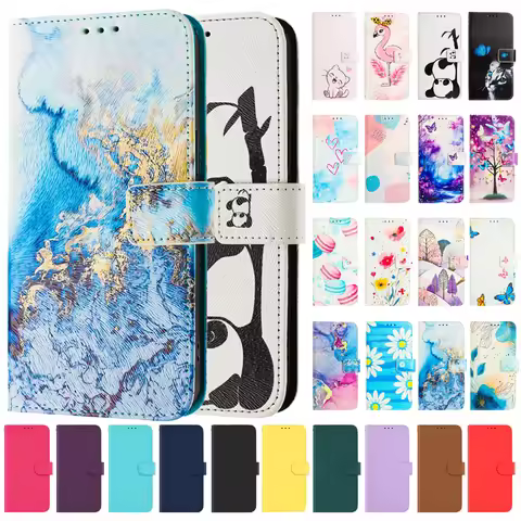 Luxury Flip Leather Case For Honor X5C Plus Flip Cover on For Honor X5C X6C X7C X8C X9C Smart 5G Wal
