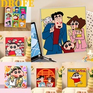 DROFE-20x20cm with frame/Paint By Number/Crayon Shin-Chan/Diy Painting/Oil Painting By Number/Children gift