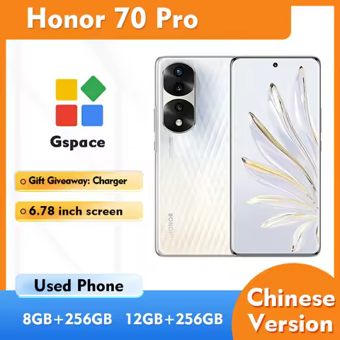 HONOR 70 Pro 5G 6.78inch 120Hz OLED Sreen 4500mAh 100W 54MP 256GB ROM 3x optical zoom Used Phone