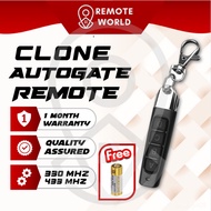 Clone Home Autogate Remote Control | 433Mhz 330Mhz Gate Alat kawalan Jauh Pagar Auto