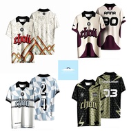 Baju Lelaki Collar Baju Raya 2024 Viral Custom Jersey Collar Jersey Viral Retro Collar Custom Jersey Name+number Jersey Retro Collar Malaysia Retro Jersey 2024 Men's Fashion