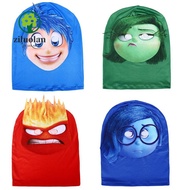 ZILUOLAN Inside Out Face ,  Anger  , Funny Sadness Costume Disgust Head  Outside