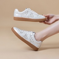 Qxico รุ่น CM172 รองเท้าหนังแท้ ผ้าใบหนังแท้ ระบายอากาศได้ดี