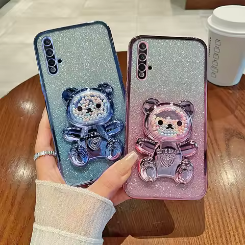 For Huawei Nova 5T Case Soft Silicone Bling Shockproof Electroplated TPU Cell Phone Casing For YAL-L
