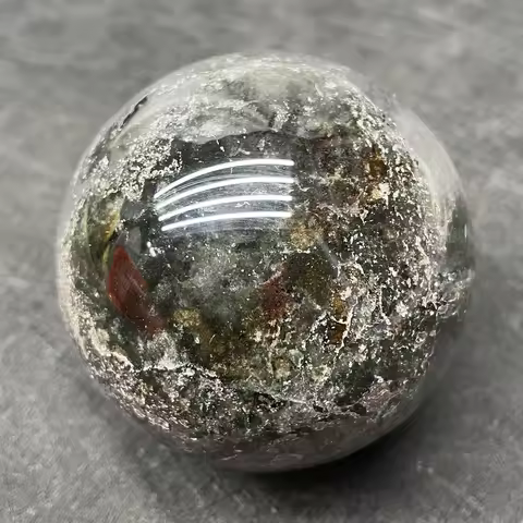 333g Natural Stone Green Phantom Sphere Polished Quartz Reiki Ball Healing Gift Crystal Ball Room De